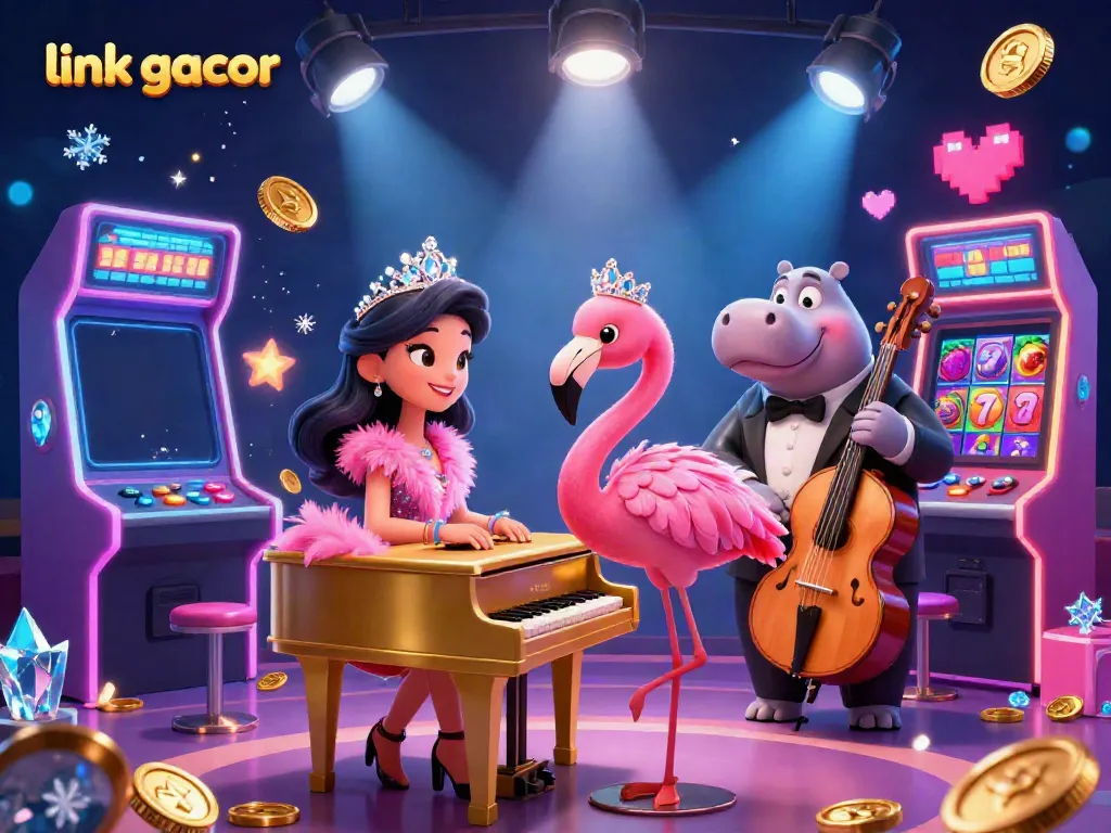 Experience the excitement of link gacor with vibrant casino games and lively characters.
